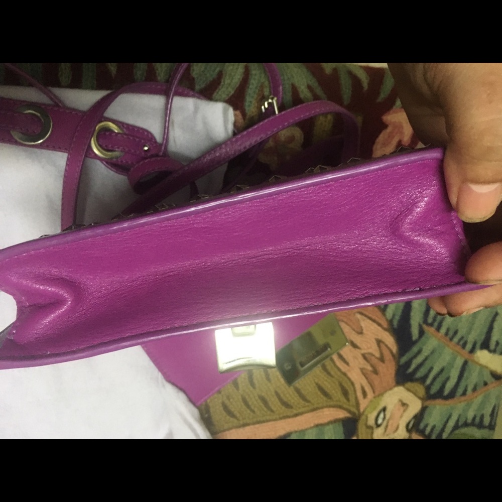 Authentic Jimmy Choo Rebel Crossbody Bag in grape - Picture 5 of 13